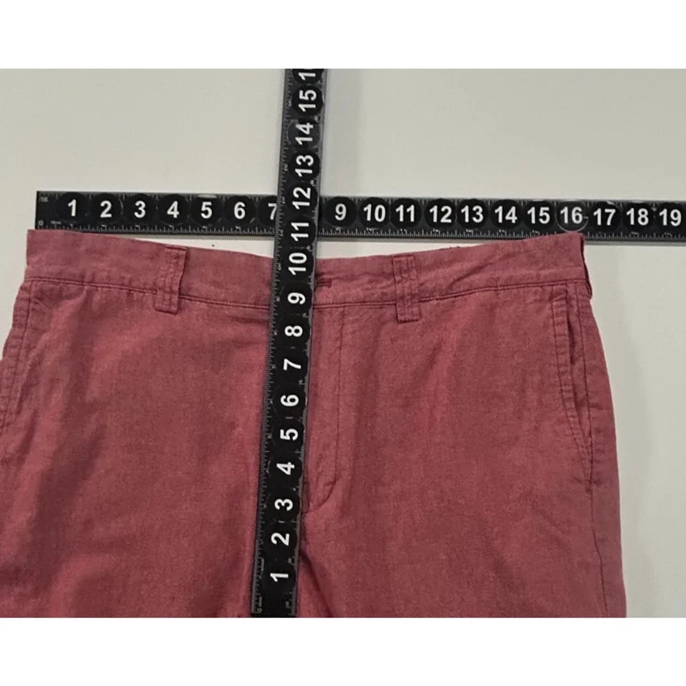 J Crew Shorts Mens‎ 32W Red Chambray Gramercy Chino Actual 32X9 Casual